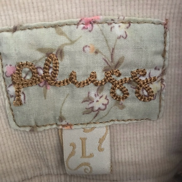 Plugg Corduroy Fitted Cream Jacket/ Blazer SZ L - Picture 12 of 12